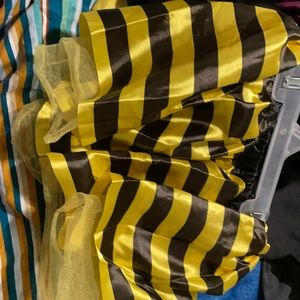Yellow and black tutu skirt